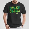 Lucky Groom Bride Couples Matching Wedding St Patrick's Day T-Shirt Unique Gifts