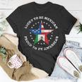 Lucky To Be Mexican Proud To Be American Flag T-Shirt Unique Gifts