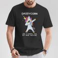 Lustiges Dabbing Einhorn Daddycorn Dab Unicorns Daddy Papa Geschenk T-Shirt Lustige Geschenke