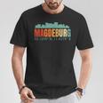 Magdeburg Skyline T-Shirt Lustige Geschenke