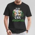 Mama Of The Wild One Zoo Birthday Safari Jungle Animal T-Shirt Personalized Gifts