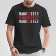 Manchester England Flag Uk T-Shirt Lustige Geschenke