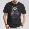 Mardi Gras 2024 Bead Party Street Parade Cute Raccoon T-Shirt Unique Gifts