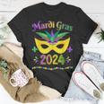 Mardi Gras 2024 Costume With Mask T-Shirt Unique Gifts