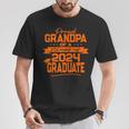 Matching Family Orange Proud Grandpa Class Of 2024 Graduate T-Shirt Unique Gifts