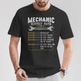 Mechanic Hourly Rate Labor Rates Co Workers Car Lover T-Shirt Unique Gifts