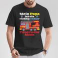 Mein Papa Ist Ein Richtig Cooler Fireman T-Shirt Lustige Geschenke