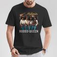 Melanin Rodeo Queen Black Cowgirl African American Western T-Shirt Funny Gifts