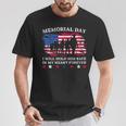 Memorial Day Usa Flag In My Heart Forever Remembrance Dad T-Shirt Unique Gifts