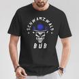 Men's Black Forest Bub Schwarzwaldbub Bollenhut Skull Black T-Shirt Lustige Geschenke