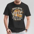 Metalhead Heavy Metal And Beer That's Why I'm Here Punk Rock T-Shirt Unique Gifts