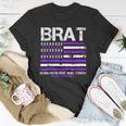Military Brat Purple Up American Flag April Military Child T-Shirt Unique Gifts