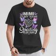 Mimi Is My Name Spoiling Is My Game Cute Butterflies Print T-Shirt Unique Gifts