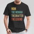 The Mom The Woman The Drafter The Legend T-Shirt Unique Gifts