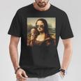 Mona Lisa Eiscreme T-Shirt Lustige Geschenke