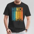 Munich Skyline Retro Vintage Souvenir Munich T-Shirt Lustige Geschenke