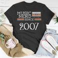 Music Nerd Since 2007 13Th Birthday Music Lover Musical T-Shirt Unique Gifts