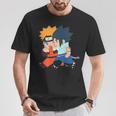 Narusasu I Sasunaru Kiss And Couple Walk Chibi Anime Figure T-Shirt Unique Gifts