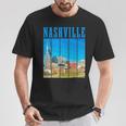 Nashville Skyline Tennessee Music City Vintage Pride T-Shirt Unique Gifts