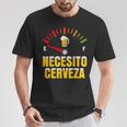Necesito Cerveza I Need Beer In Spanish Mardi Gras Bbq Party T-Shirt Personalized Gifts