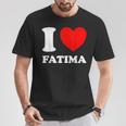 Negro Blanco Me Encanta Fátima Camiseta unisex Regalos divertidos