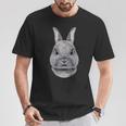 Netherland Dwarf Rabbit Face T-Shirt Unique Gifts