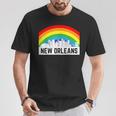 New Orleans Pride Lgbtq Rainbow Skyline T-Shirt Unique Gifts