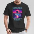 Niagara Falls Total Solar Eclipse 2024 80S New York Canada T-Shirt Unique Gifts