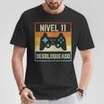 Nivel 11 Anos Desbloqueado Humor Cumpleanos 11 Gamer Regalo Camiseta unisex Regalos divertidos