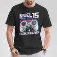 Nivel 15 Desbloqueado Cumpleaños 15 Años Camiseta unisex Regalos divertidos