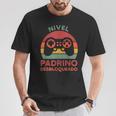 Nivel Padrino Desbloqueado Padrino Camiseta unisex Regalos divertidos