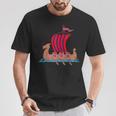 Norwegian Flagiking Ship Norway T-Shirt Lustige Geschenke