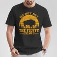 Do Not Pet The Fluffy Cows Bison Retro Vintage T-Shirt Personalized Gifts