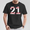 Number 21 Baseball Favorite Number T-Shirt Unique Gifts