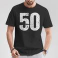 Number 50 Vintage 50Th Birthday Party 50 Years Old T-Shirt Unique Gifts