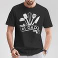 Number One Cooking Dad For Fathers Day Cooking Daddy T-Shirt Unique Gifts