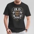 Old Man Strength Gym Gymer Dad Father's Day T-Shirt Unique Gifts