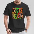 One Love Black History Month Pride African American Kente T-Shirt Personalized Gifts