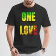 One Love Rastafari Colors For Peace & Reggae Lover T-Shirt Unique Gifts