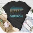 Oregon Vintage Grizzly Bear Nature Hiking Souvenir T-Shirt Unique Gifts