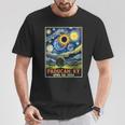 Paducah Kentucky Total Solar Eclipse 2024 Starry Night T-Shirt Unique Gifts