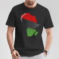 Pan African Unia Flag Map Continent T-Shirt Unique Gifts