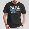 Papa 2024 Cargando Anuncio De Embarazo Soon To Be Papa Camiseta unisex Regalos divertidos