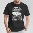 Papa & Kinder Das Perfekte Chaos Team Papa Children's T-Shirt Lustige Geschenke