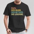 ‘Papa Der Mann Der Mythos Die Legende’ T-Shirt Lustige Geschenke