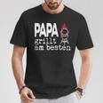 Papa Grillt Am Beste Griller Am Ort T-Shirt Lustige Geschenke