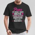 Papa Ich Werde Immer Deine Finanzielle Belastung Bleiben T-Shirt Lustige Geschenke