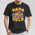 Papa Ist Mein Held Firemanoluntige Fire Brigade T-Shirt Lustige Geschenke