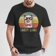 Papa Lama Lustiges Lama Alpaka T-Shirt Lustige Geschenke