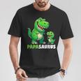 Papa Papasaurusatertagatertagsgeschenk Dino Papa T-Shirt Lustige Geschenke